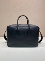 Prada Saffiano leather work bag - Image 4