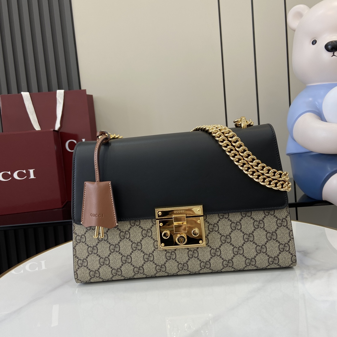 HSC-C78CCF2312DB GUCCI Padlock GG Shoulder Bag - Image 1