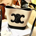 CELINE BUCKET CUIR TRIOMPHE BAG