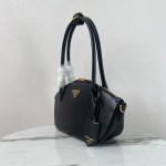 Prada Black Small Leather Handbag - Image 2