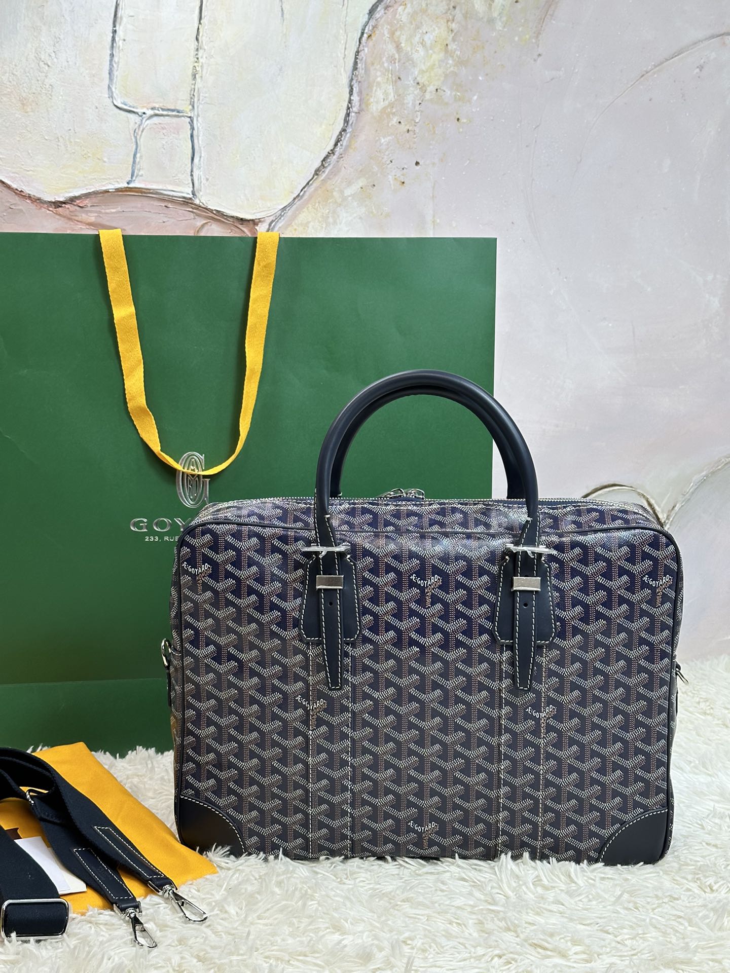 HSC-D1ABE117FF1C Goyard Ambassade MM Document Case - Image 1