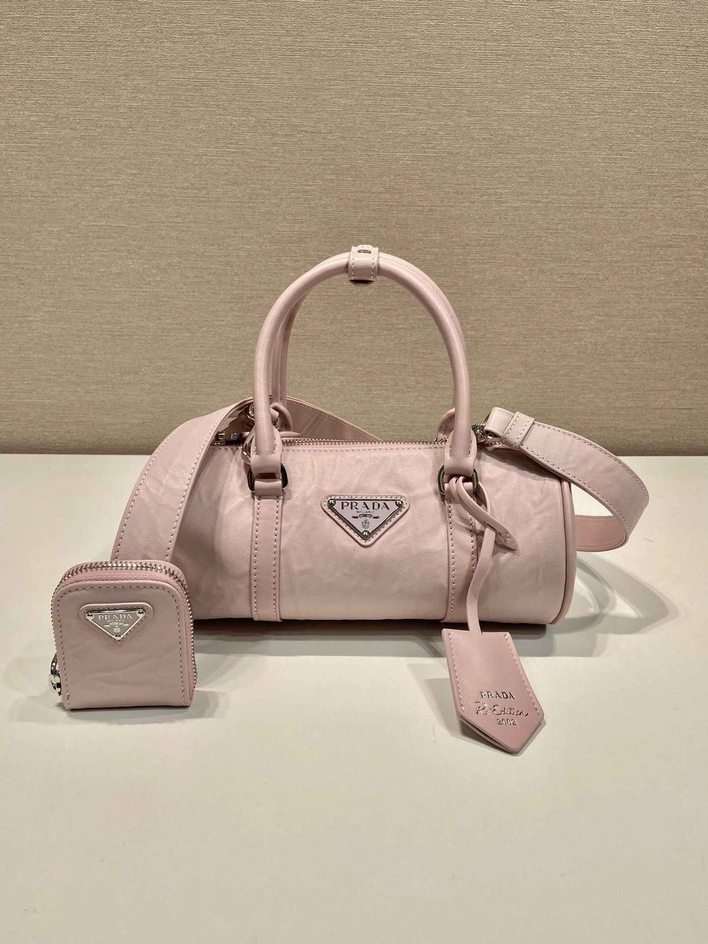 HSC-D9290DFC093C Prada Antique Nappa Leather Handbag - Image 1