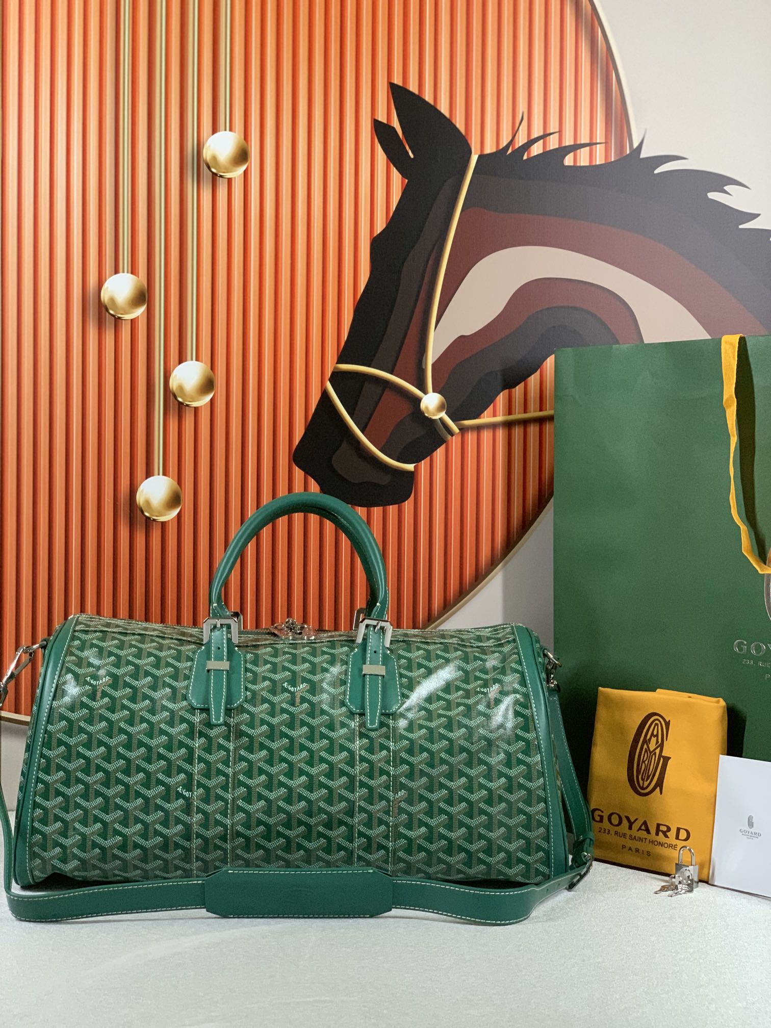 HSC-DB406A393E4D Goyard Boston 45 bag - Image 1