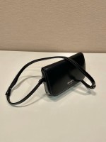 Prada Brushed leather mini-bag with shoulder strap - Image 3