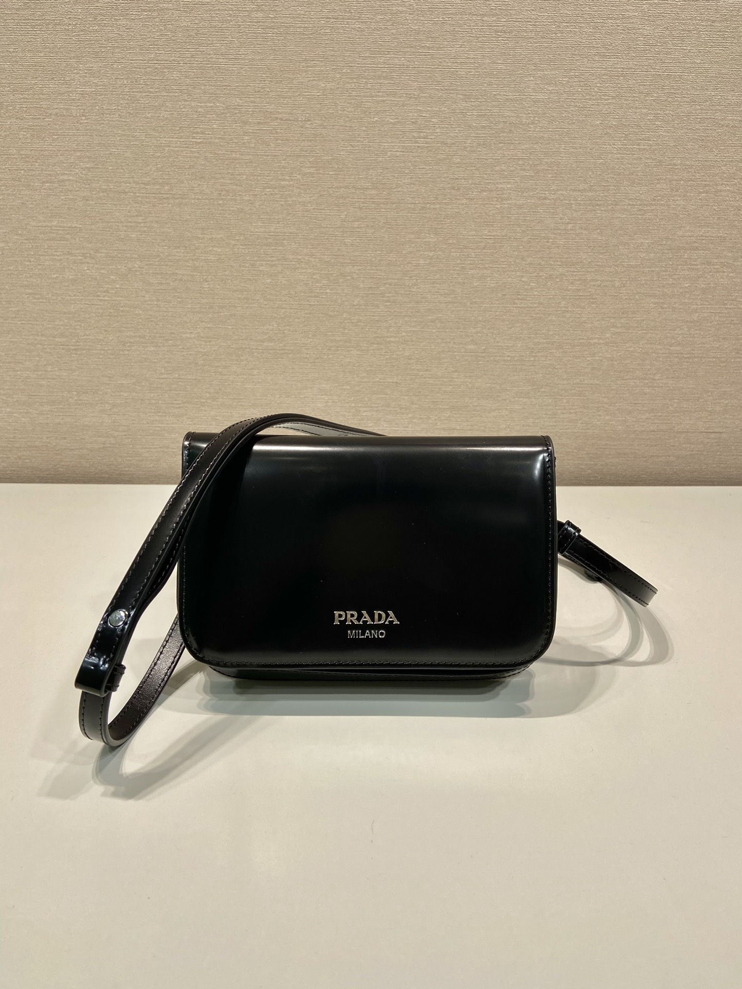HSC-DCB64D415734 Prada Brushed leather mini-bag with shoulder strap - Image 1