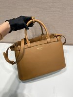 Prada Buckle medium leather handbag with double belt - Image 2