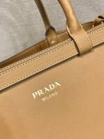 Prada Buckle medium leather handbag with double belt - Image 8