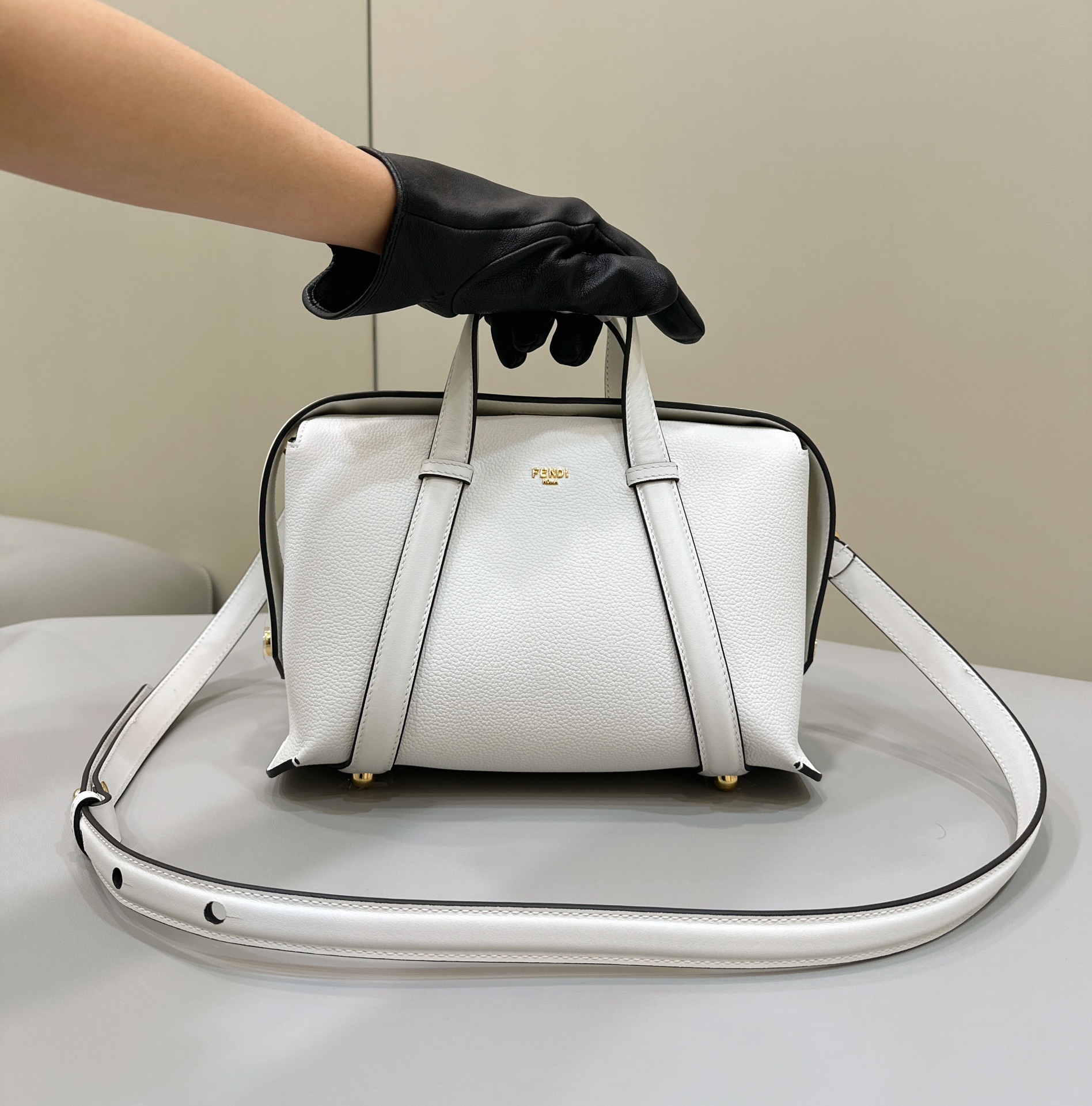HSC-E18E5FF303B3 Fendi Boston Handbag - Image 1
