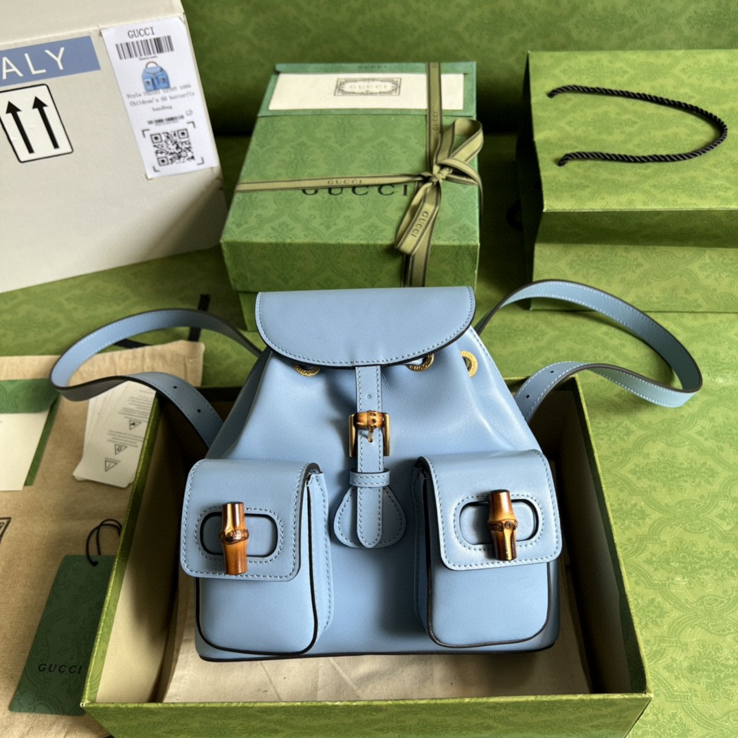 HSC-E42043D3DE29 Gucci Bamboo small backpack - Image 1