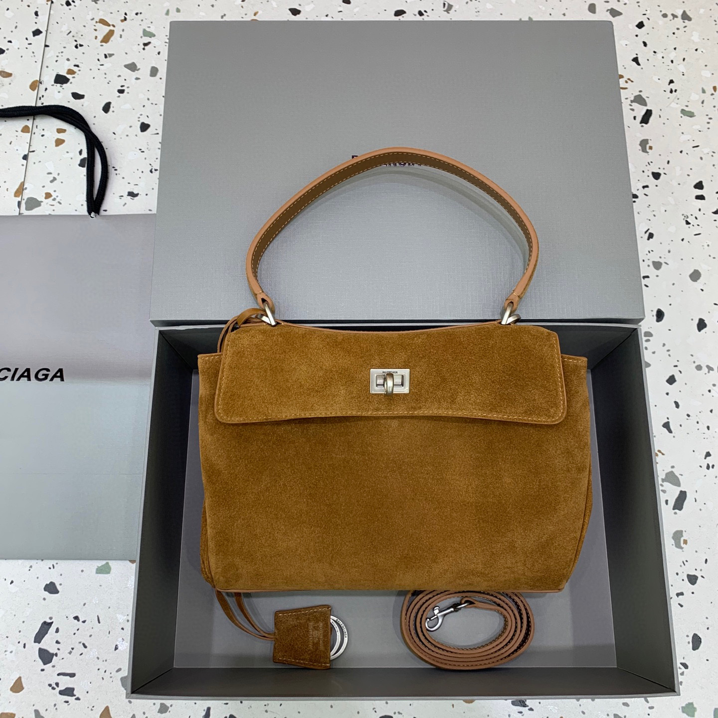 HSC-E5B4CA97C38C Balenciaga Rodeo Handbag Small - Image 1