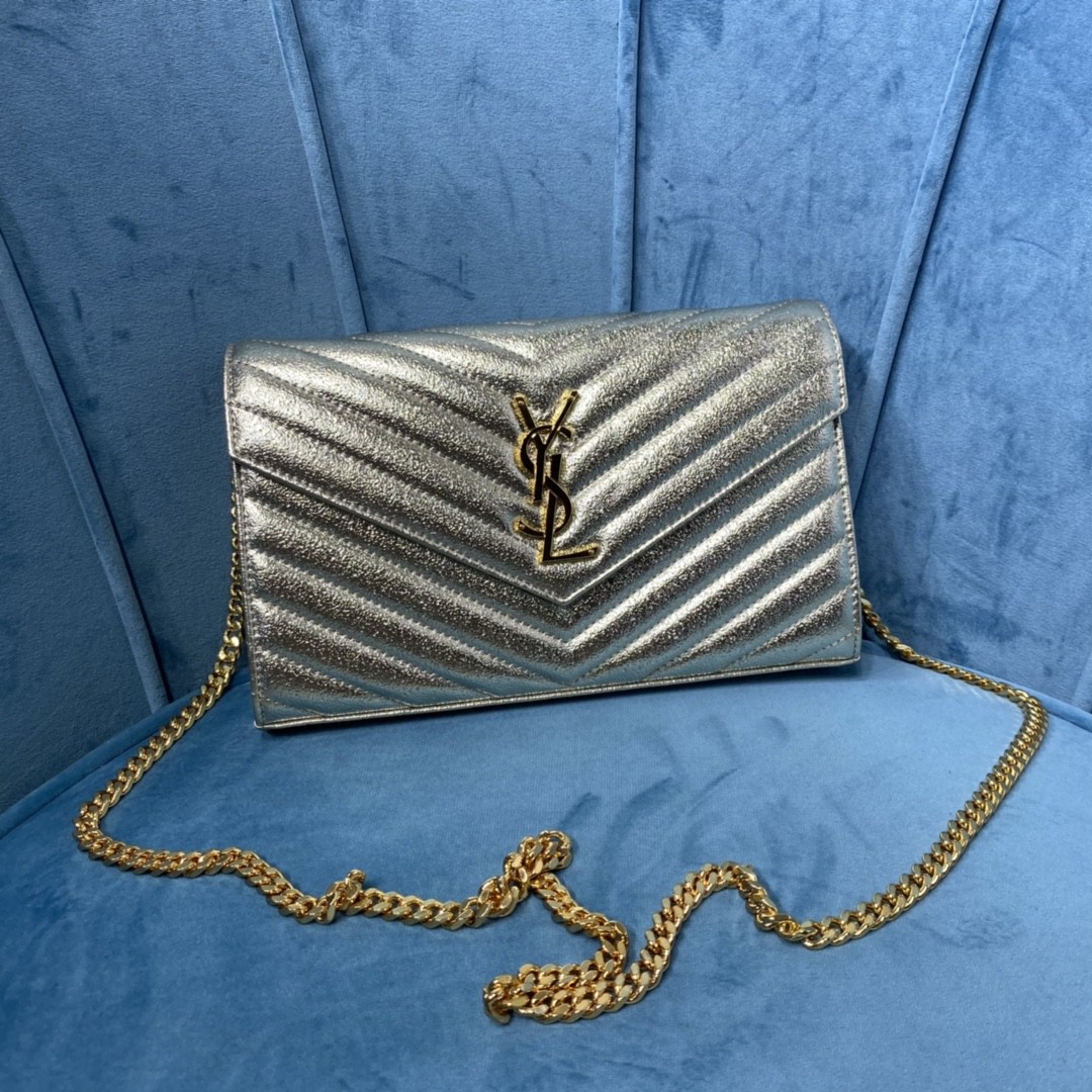 HSC-E6F74AC4D1B9 YSL CASSANDRE MATELASSE CHAIN WALLET - Image 1