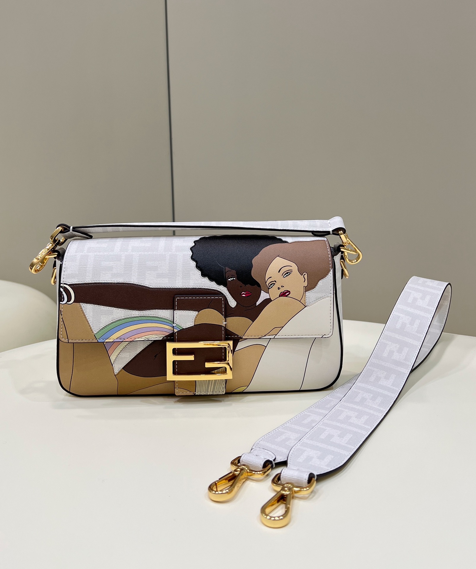 HSC-E7EC676D1296 Fendi Baguette Medium Handbag - Image 1