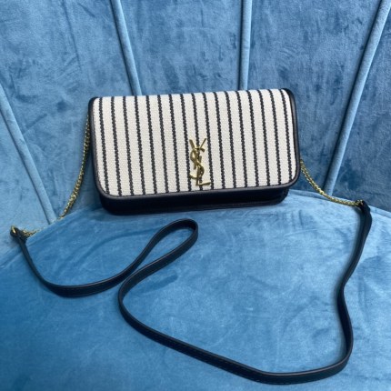 YSL CASSANDRE PHONE HOLDER WITH STRAP
