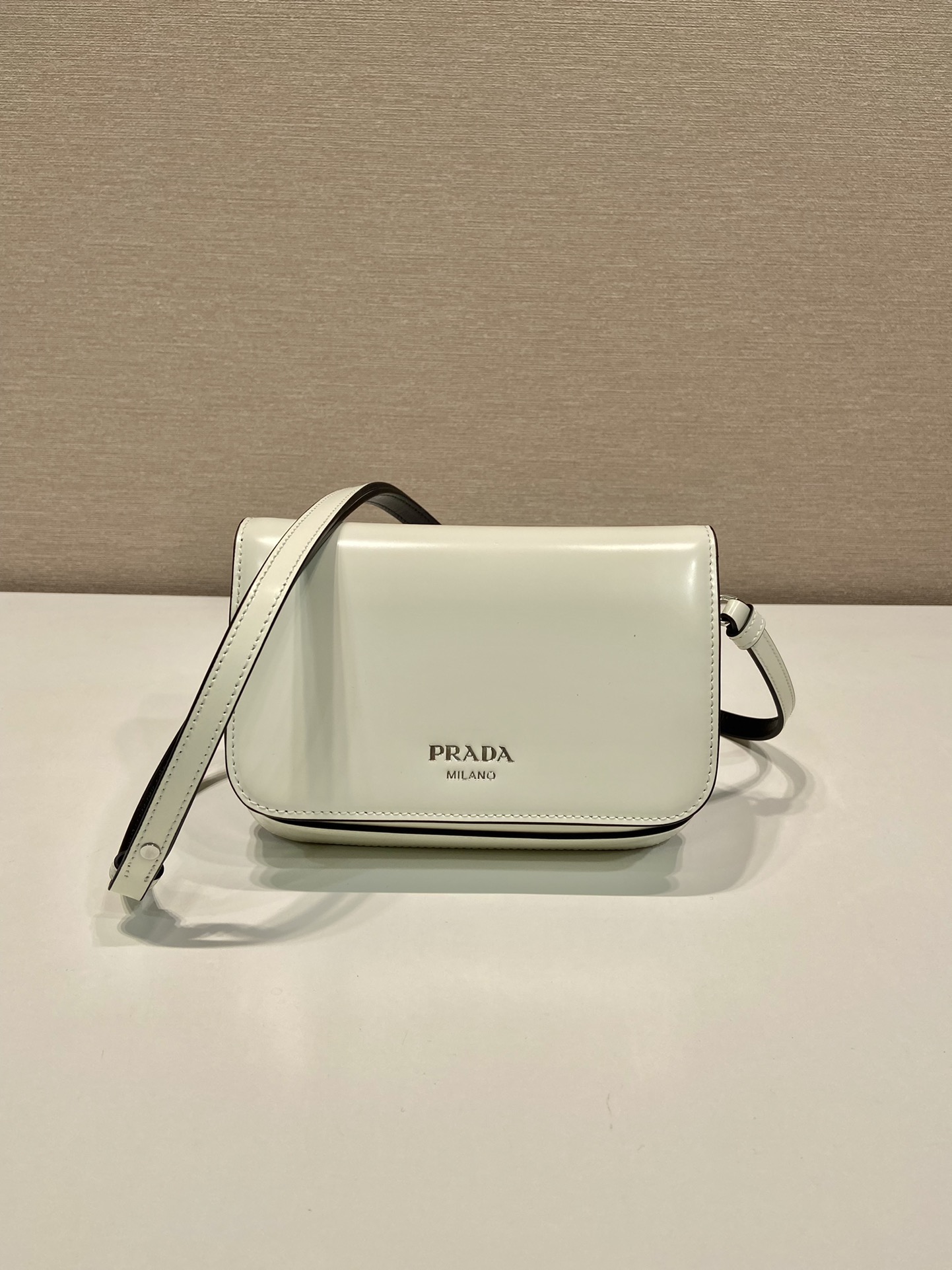 HSC-EFC8EDC76266 Prada Brushed leather mini-bag with shoulder strap - Image 1
