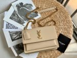 YSL Sunset Medium In Smooth Leather - Image 5