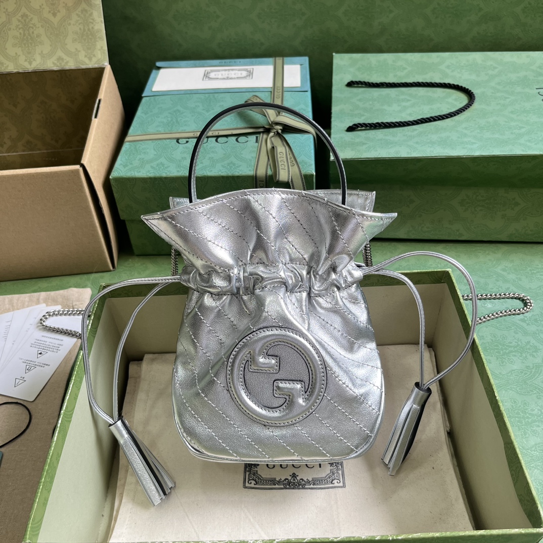 HSC-F2717CB86FCF GUCCI BLONDIE MINI BUCKET BAG - Image 1