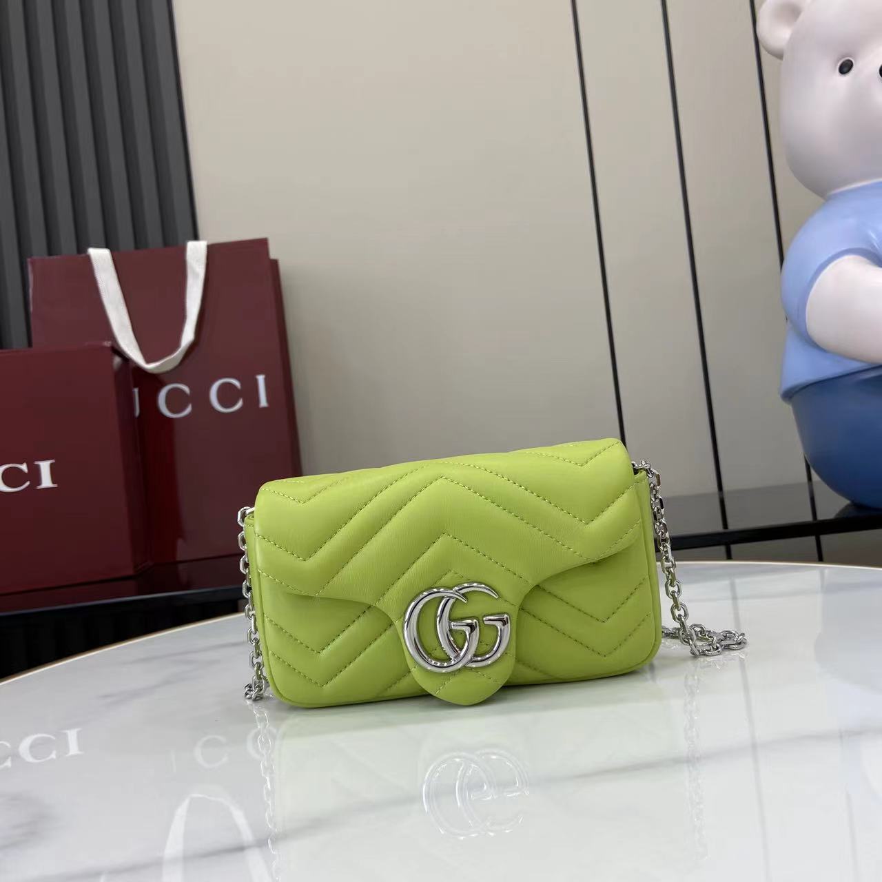 HSC-F564B631753A GUCCI GG Marmont mini shoulder bag - Image 1