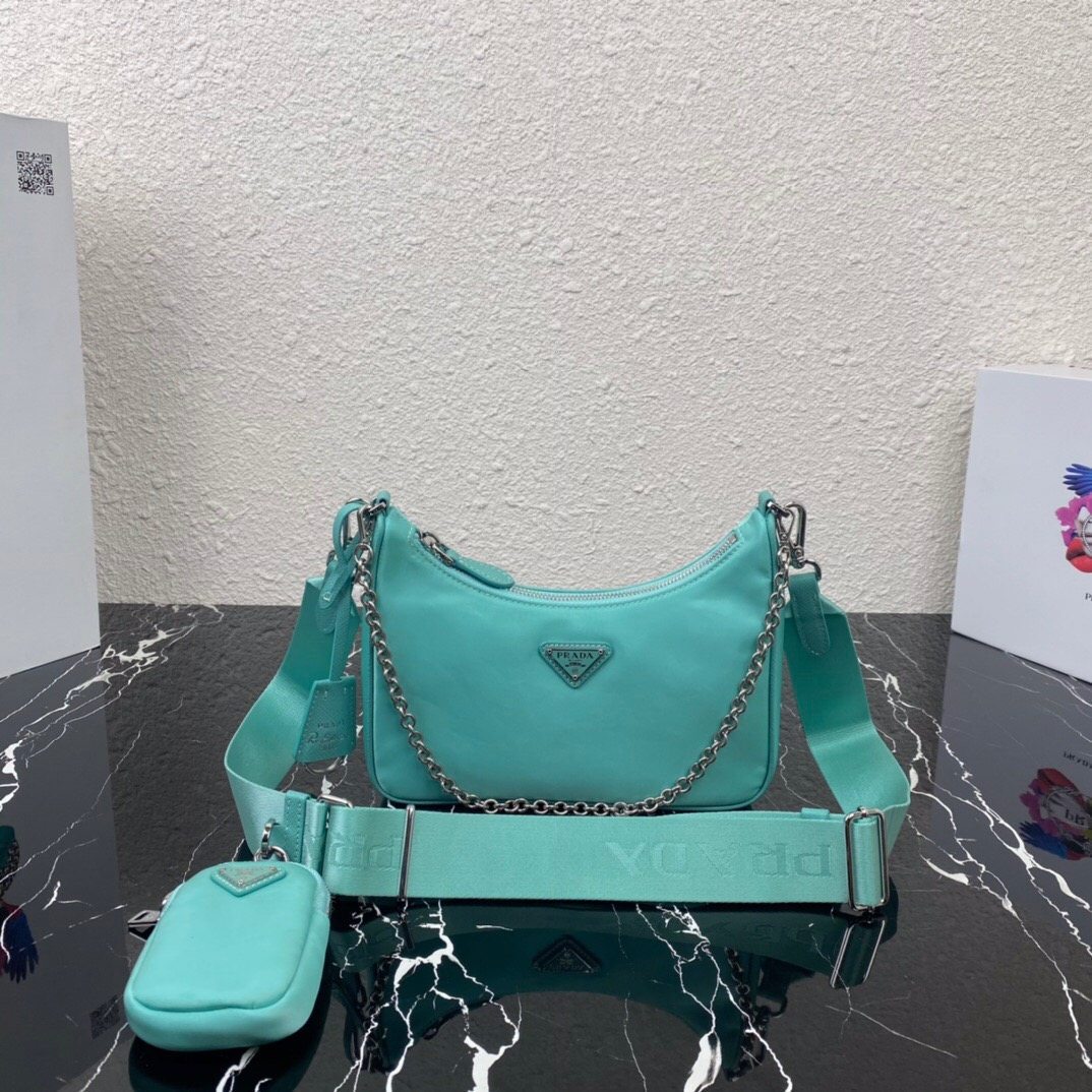 HSC-F9592CC63EE3 Prada Nylon Hobo - Image 1