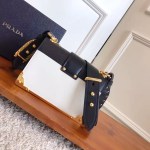 Prada Cahier Leather Bag - Image 4